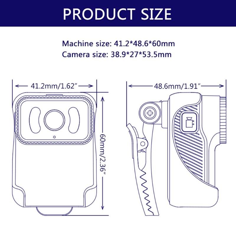 CS02 Law Enforcement Recorder 1080P 200M Pixel Wireless WiFi Camera MP4 Format Action DV Camcorder Built-in 900mAh Li-Po Q9QC