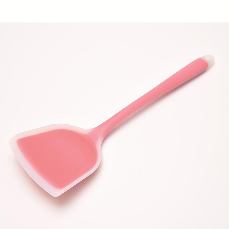 Silicone Spoon Scraper Pan Spatula Cake Kitchen Cooking Tool Kitchen Utensil Turners Spatula Heat Resistant Integrate Handle: 4