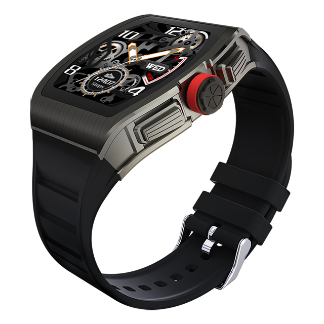 Wellermoz Men Women Smart Watch Waterproof Smartwatch: black