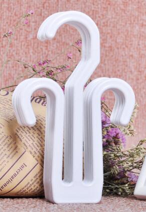 50pcs slipper hanger shoes supermarket sandal hook holder people cotton-padded shoe plastic hook hanger: 4103 White