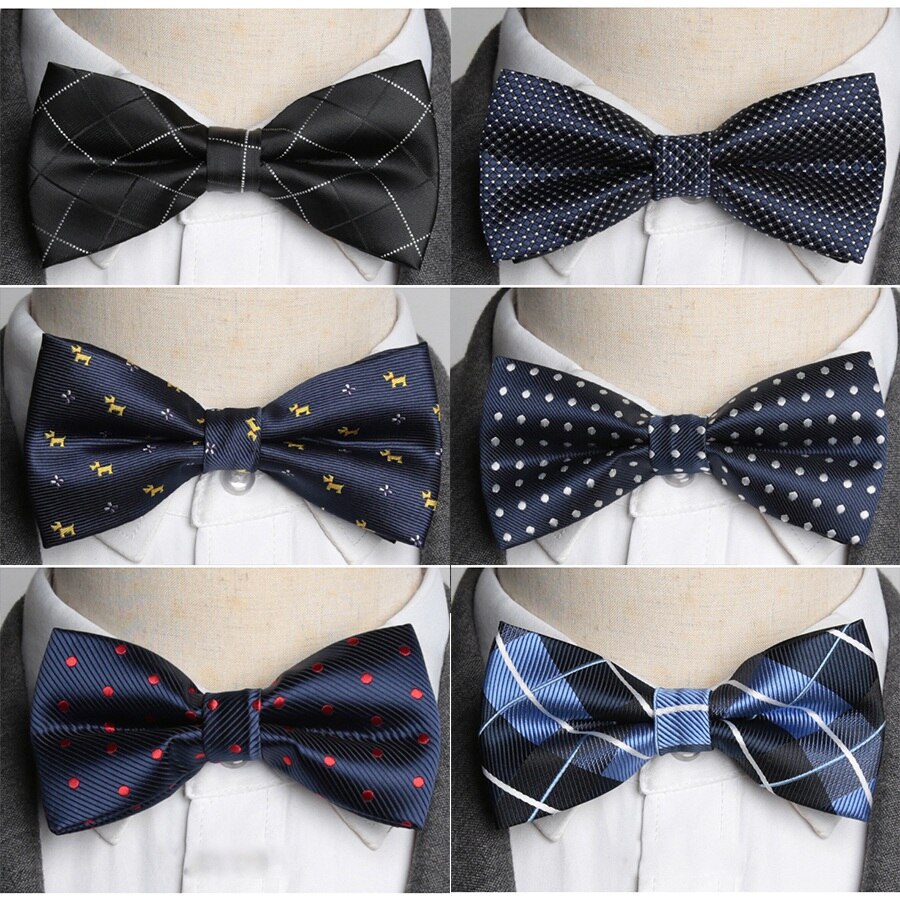 Herren Bowtie Jacquard Krawatte Formale Krawatte Junge Männer Geschäft Hochzeit Streifen Bogen Krawatten Männlichen Kleid Hemd Krawatte