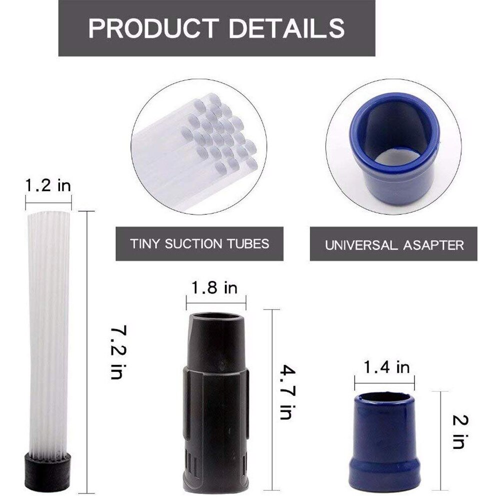 Dust Dirt Remover Universal Vacuum Cleaner Attachment Interface Tool for Air Vents Keyboards Drawers Plants Dust Cleaning