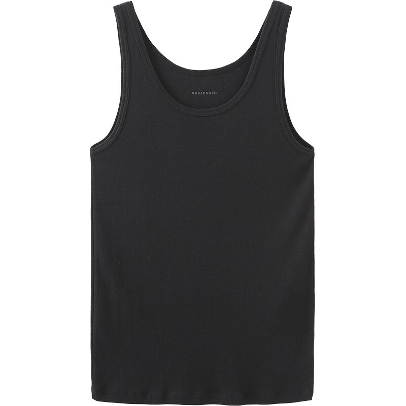 SCHIESSER Men's cotton breathable close-fitting sports vest 39/0155V: XL