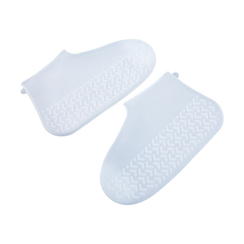Cubierta blanca para zapatos, impermeable, exterior, silicona, para días lluviosos, Unisex, antideslizante, protectores para zapatos: M