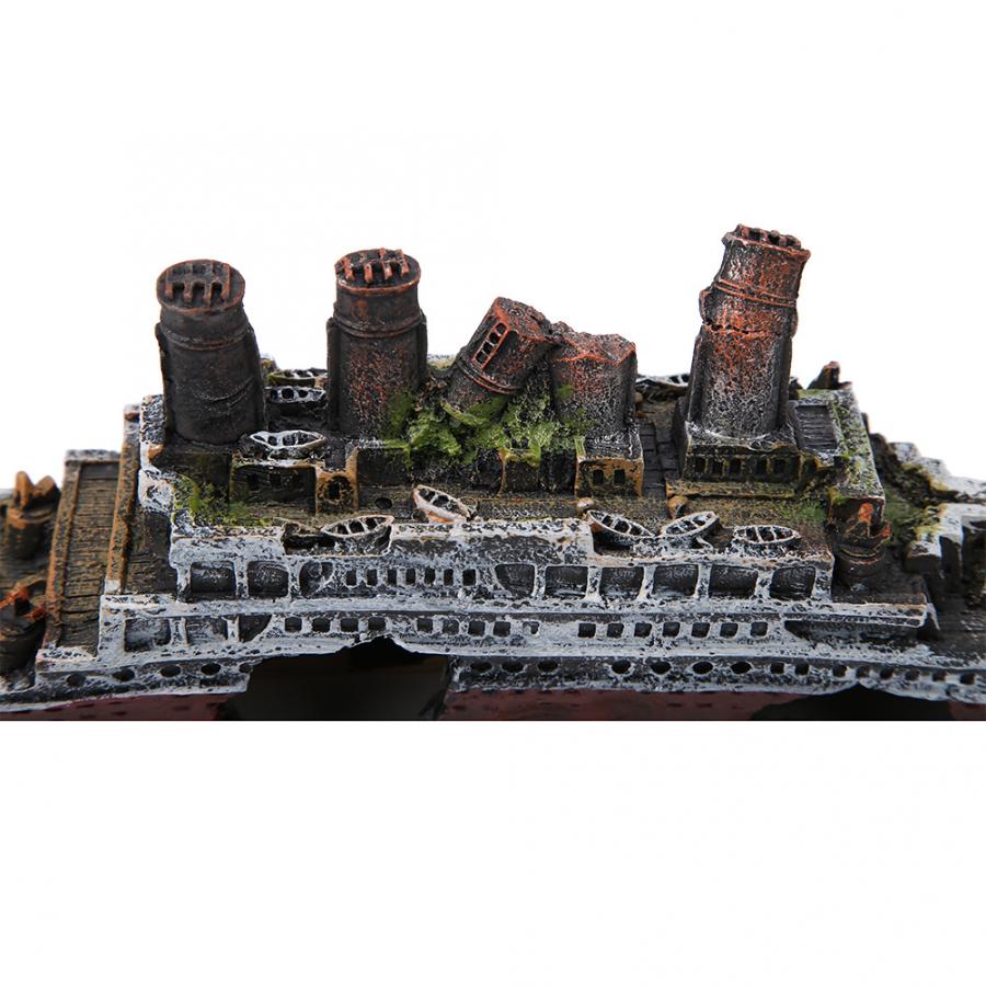 Aquarium ornamenten wrak schipbreuk kapotte boot aquarium aquarium grot decoratie aquarium landschapsdecoratie