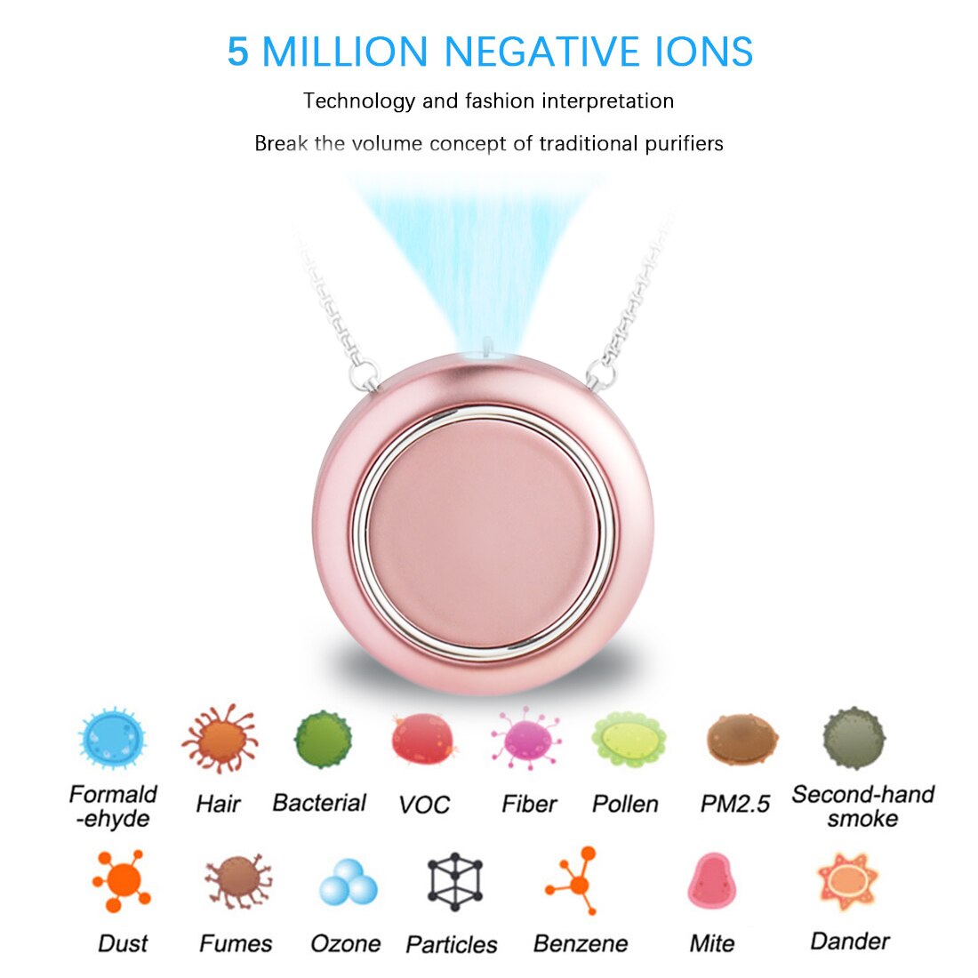 Vehicle Air Purifier Mini Auto Car Fresh Air anion Ionic Purifier 12V Air freshener Oxygen Bar Ozone Ionizer Cleaner Car Air Pur