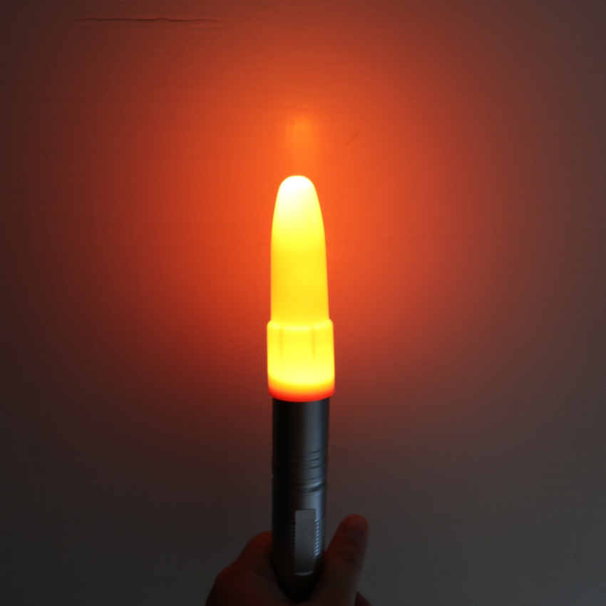 1 pièce blanc/rouge couvercle de lampe diamètre intérieur Max 23.5mm diffuseur pour 18650 lampe torche