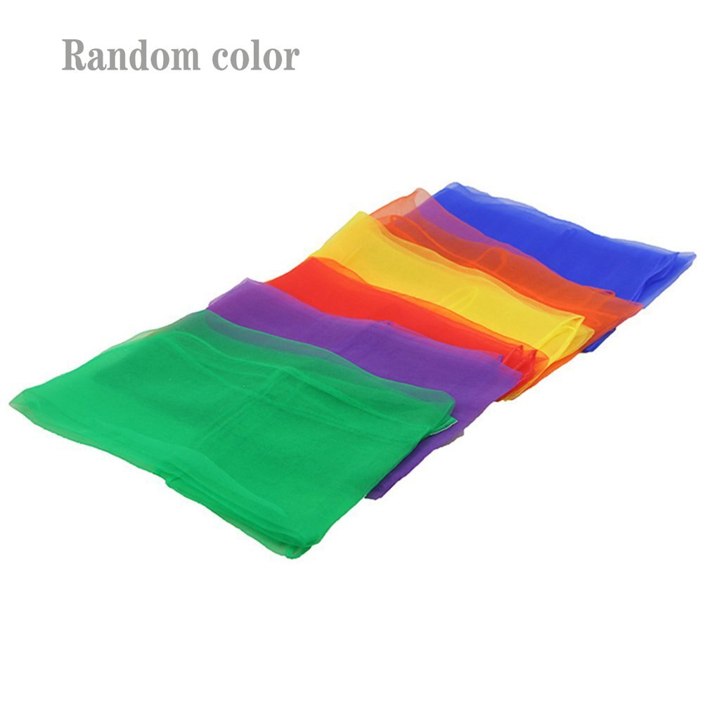 1Pcs Praktische 6 Kleuren Gymnastiek Sjaals Voor Outdoor Game Speelgoed Dansen En Jongleren Handdoeken Snoep Gekleurde Gym Handdoek Dans gaas