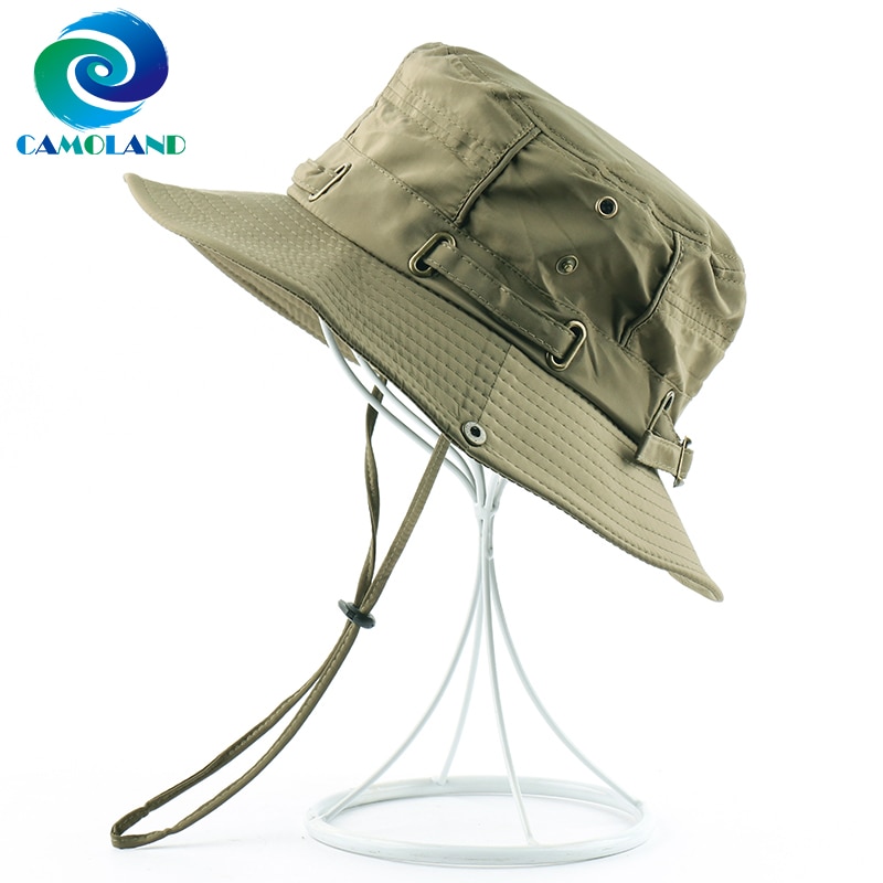 Camoland upf 50+  sommer solhatt til kvinner menn utendørs uv-beskyttelse fiske fotturer caps uformelt uformelt bøtte Strand lokk