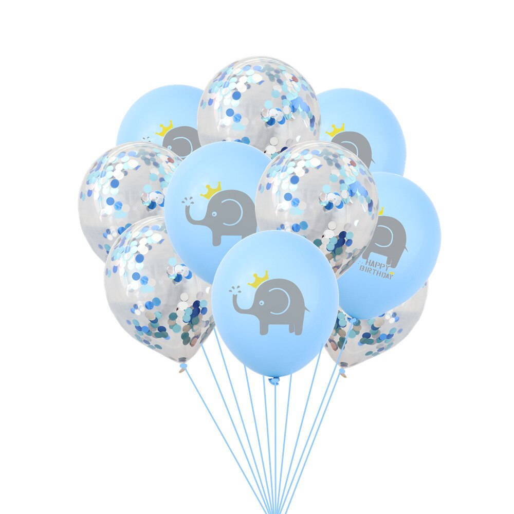 12 pouces dessin animé bébé éléphant impression latex ballon mariage mariage enfants fête d'anniversaire décoration ballon bébé douche: elephant5-10pcs
