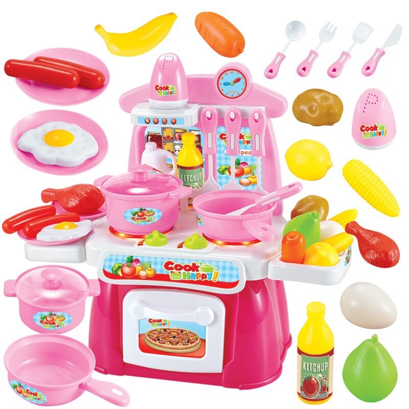 Children Play House Toys GIRL'S Cooking Cook 3-6-Year-Old Tableware Toy Set Men's Kitchenware
