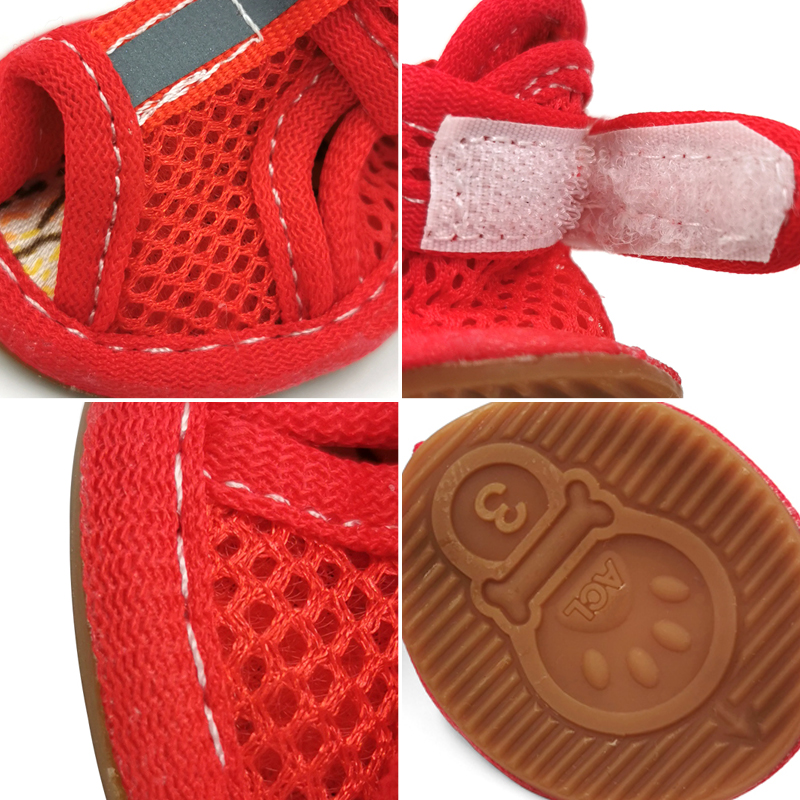 Schoenen Voor Honden Chihuahua Zomer Puppy Pet Cat Schoenen Zacht Ademend Hond Sandalen Anti-Slip Pet Hond Schoen Snoep kleuren Dierbenodigdheden