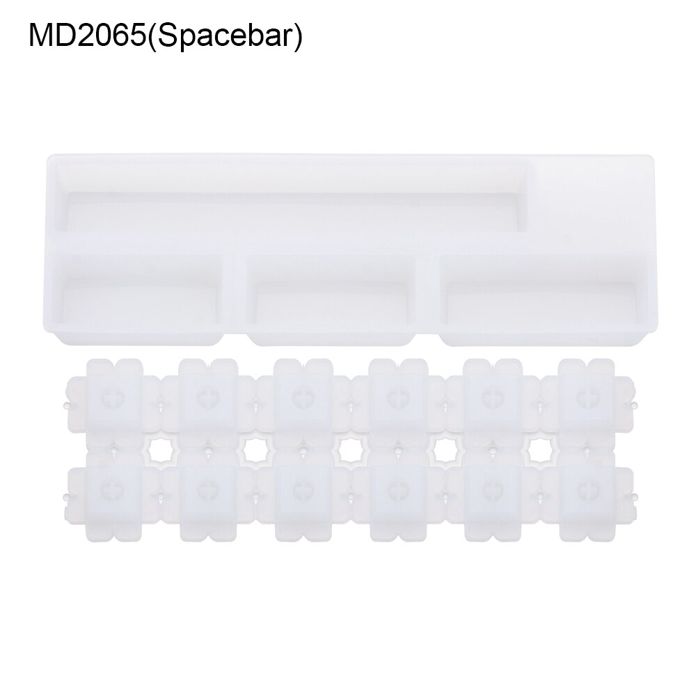 Mechanical Gaming Pet Paw Shap Key Cap Mold Computer Gamer Keycaps Crystal Silicone Molds UV Epoxy Resin Handmade Making Tools: MD2065(Spacebar)