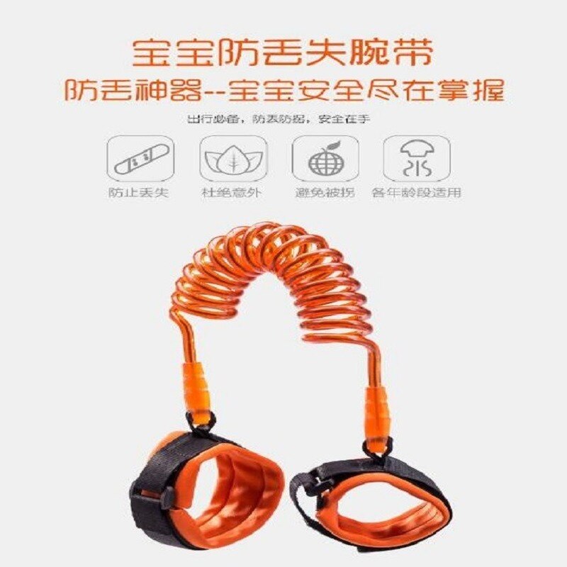 Anti Verloren Pols Link Peuter Leash Veiligheid Harnas Voor Kinderen Riem Touw Outdoor Wandelen Hand Riem Band Baby Anti-verloren Polsband