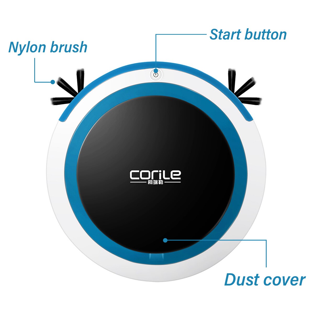 Home Rechargeable Auto Cleaning Robot Smart Sweeping Robot Dirt Dust Hair Automatic Cleaner For Electric Vacuum Cleaners