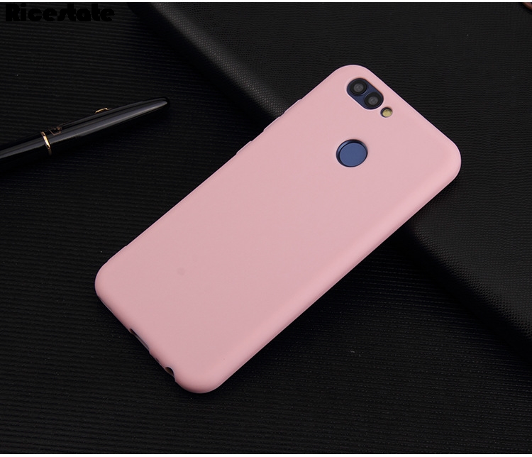 Funda Huawei Y9 Huawei Y9 TPU transparente y fundas de color sólido para Huawei Y9 funda trasera de silicona: Aluminio / Rosa