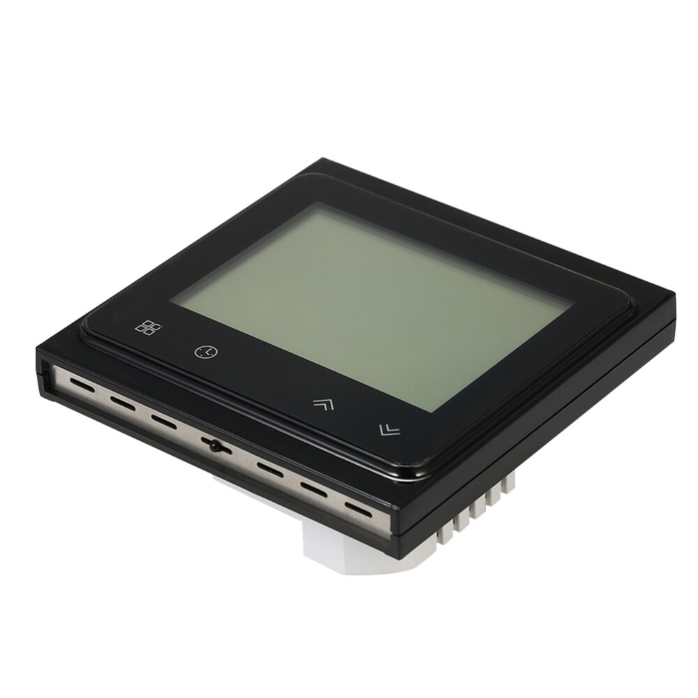 16A 240V Smart Digital Programmable WiFi Thermostat With Buttons for Heating System and Light Source Black