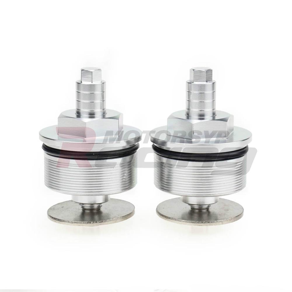 Preload Front Fork Caps For Honda CB400 SUPER BOLD OR 2005 NC42 51450-MCE-781 41mm Adjustable Fork Bolt 2006 2007: Silver