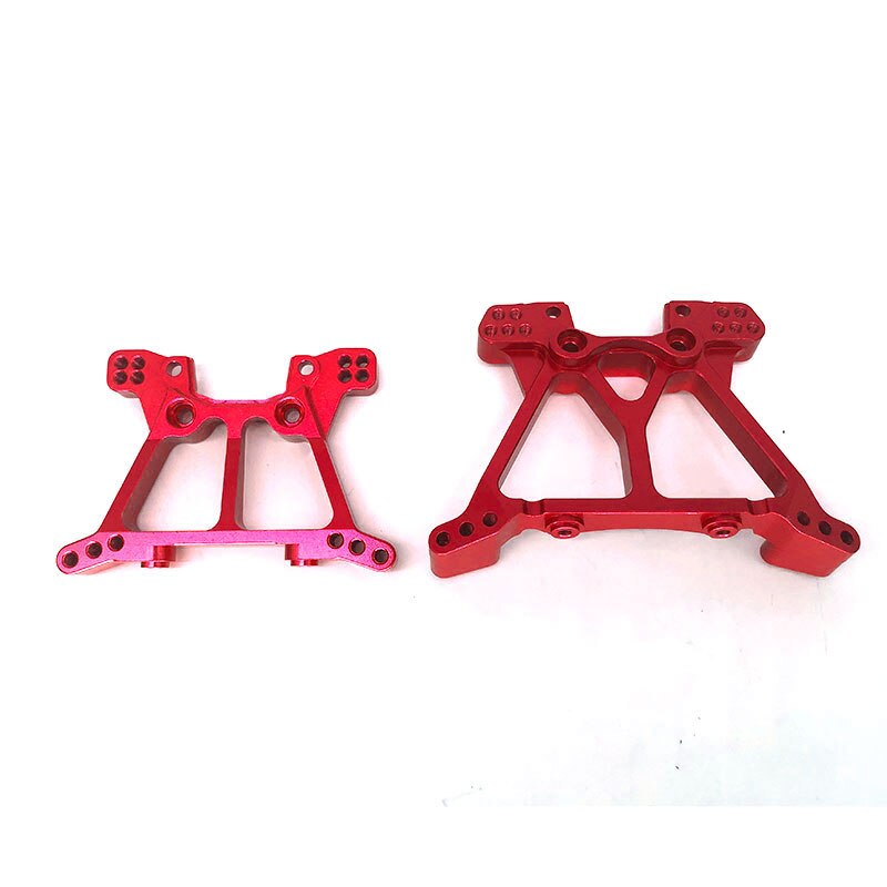 1 Set Aluminum Alloy Metal Upgrade Chassis Parts Kit For 1/10 Traxxas SLASH 4x4 RC Car Truck Parts Accessories: Shock Absorbers Red