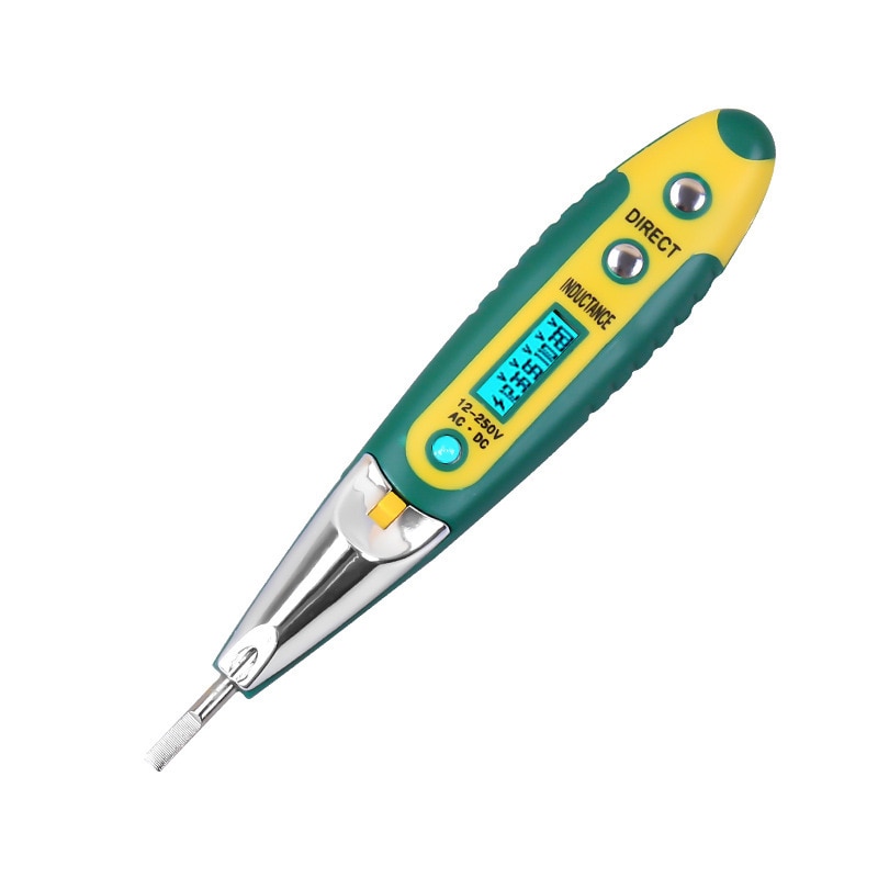 Hoge Precisie Elektrische Tester Pen Schroevendraaier 220V Ac Dc Outlet Circuit Voltage Detector Test Pen Met Nachtzicht