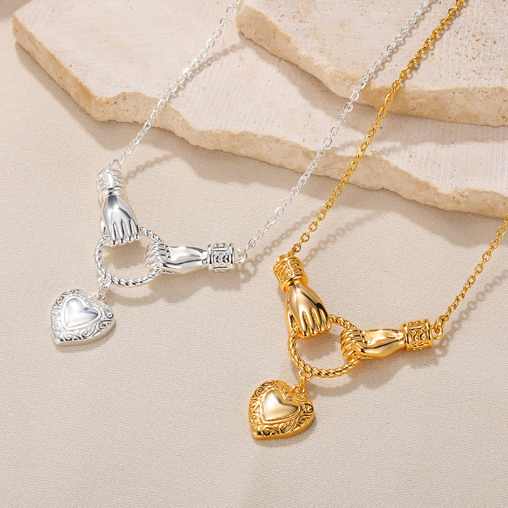 Mode Hart Medaillon Hangers Kettingen Vrouw Rvs Kettingen Maagd Meisjes Sieraden Goud Kleur Ketting Link Accessoires