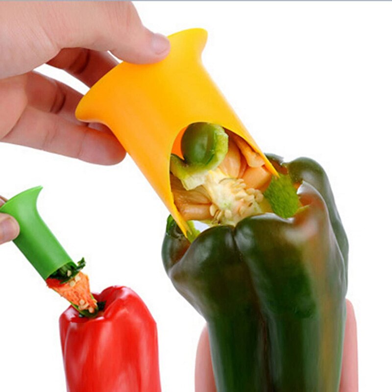 Nieuw 2 stuks chili peper ontpitter ontpitter tomaten kern scheider apparaat keukenbenodigdheden  te889