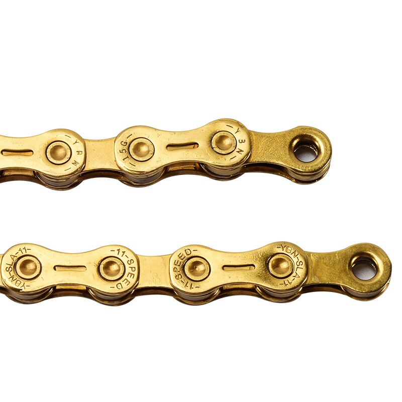 YBN bicycle chain SLA-H11 11-speed chain for Shimano Sram Campagnolo gold 116 link MTB/road hollow chain