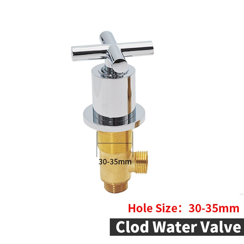 Brass Bathtub Waterfall Tap Diverter 2 Way Switch Control Valve For Shower Mixer Faucet Shower Bath Cascade Waterfall Bathroom: WF-102-Cold Valve