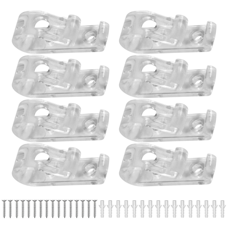 Chaîne sécurité pour store enrouleur Guide cordon, crochet Fixation, support cordon store, Clip transparent à: WHITE