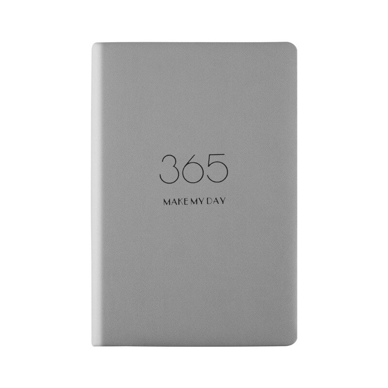 Agenda planificateur organisateur A5 Agenda hebdomadaire mensuel cahier et Journal 365 jour Plan carnet de notes retour à l'école manuel de voyage: Grey