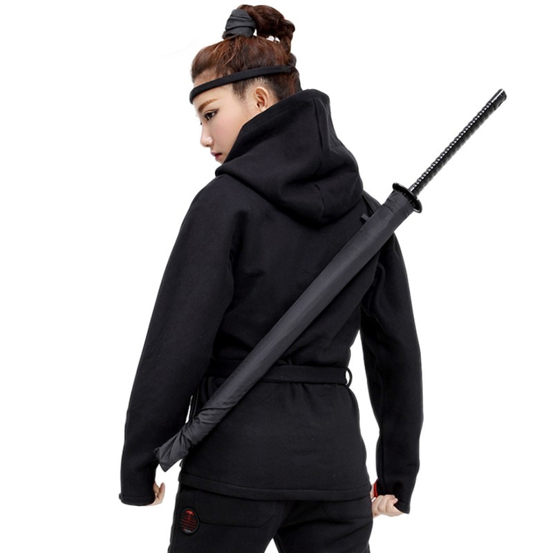 Long Handle Samurai Sword Umbrella Japanese Ninja-like Large Windproof Sun Rain Straight Umbrella Auto Open For Man
