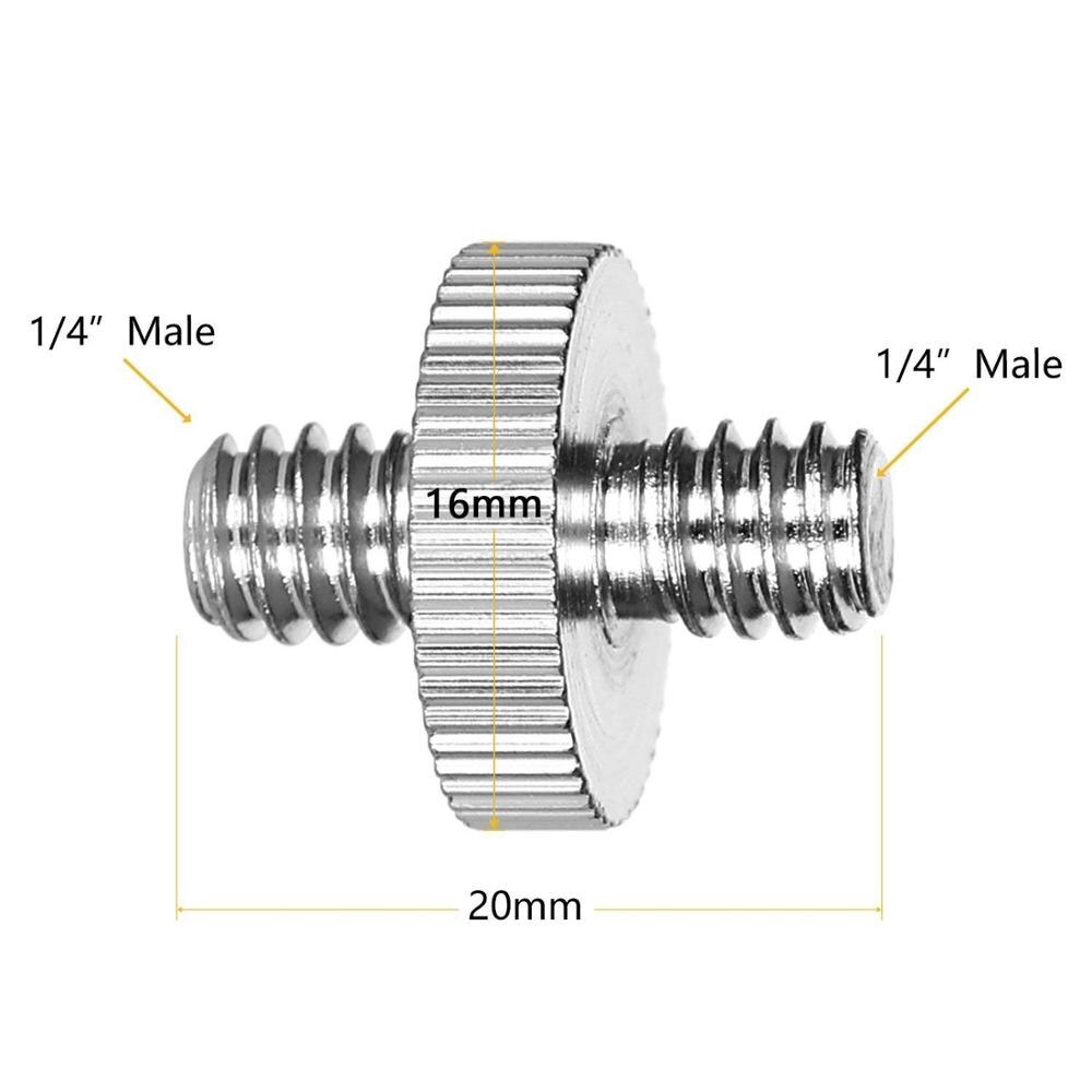 Internationalen Standard 1/4 zu 1/4 Gewinde Stativ Schraube Adapter Standard Stativ Montage Gewinde Kamera Schraube Adapter Konverter
