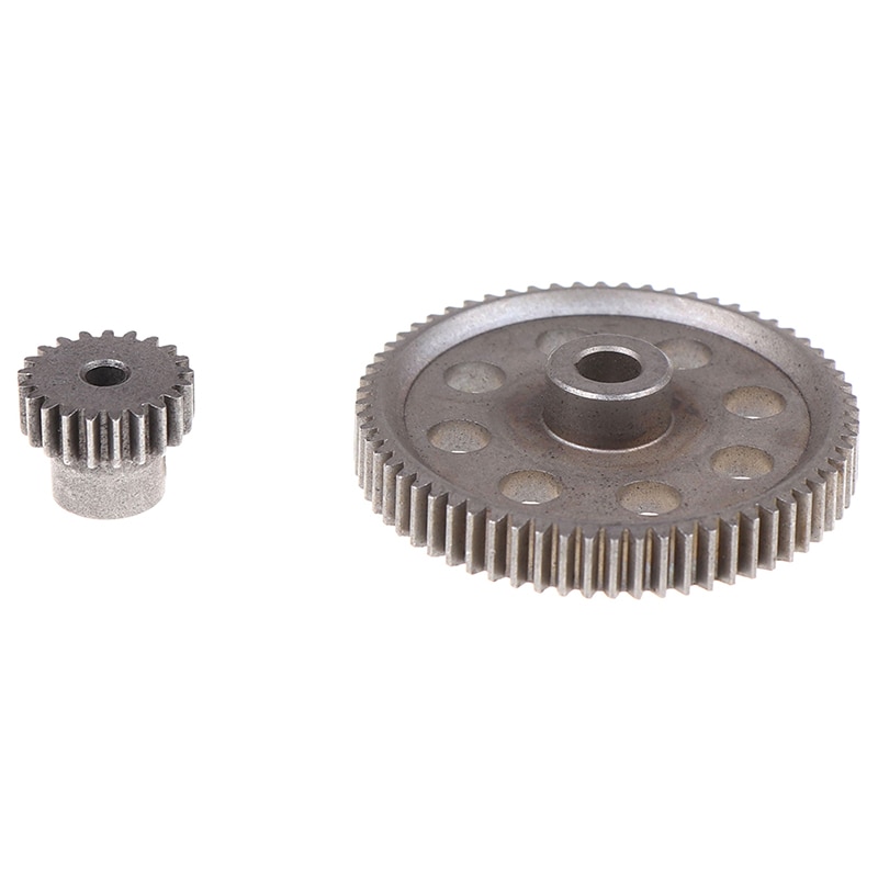 2Pcs (21T + 64T) 11184 & 11181 Differential Metal Main Gear 64T Motor Gear 21T Cap Omtrek 1/10 94170 Auto