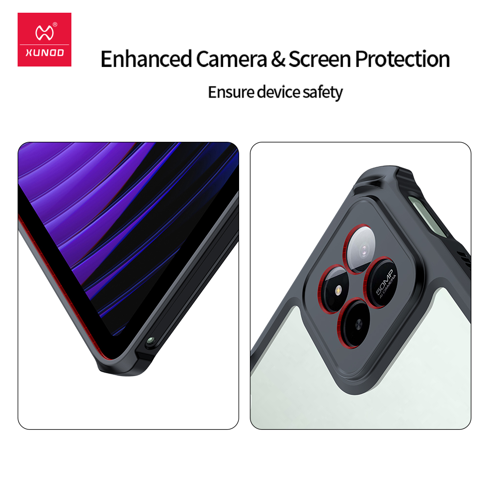 Xundd For Xiaomi Pad 7 Pro 11.2 Case For Pad 7 11.2 Shockproof Protective Sleeve Tablet Case Transparent Cover With Stand Holder