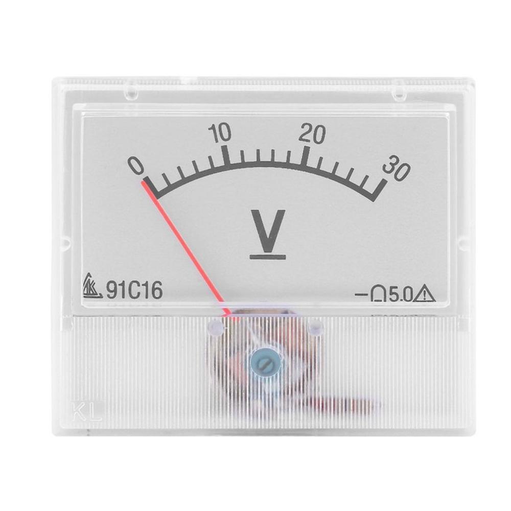30V 85C1 Stroom En Spanning Meter Professionele Pointer Voltage Meetinstrument Analoge Volt Meter Voltage Panel