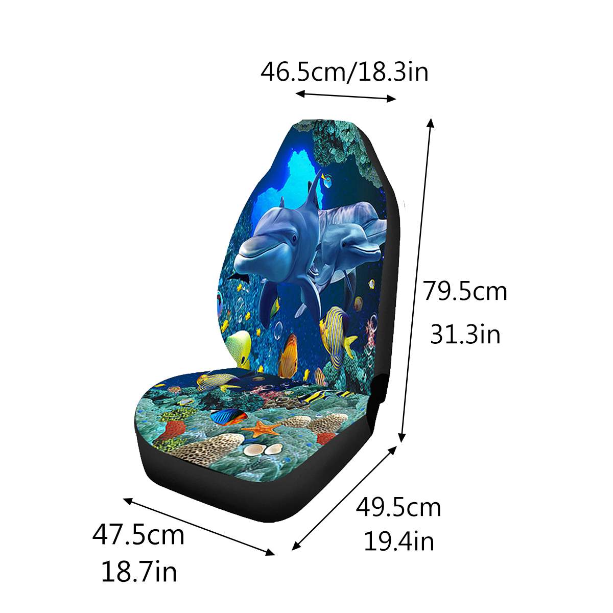 Universal 3D Animal Printing Front Car Seat Cover Protector for SUV Car Seat Protector Seat Cushion Full Cover For Most Car