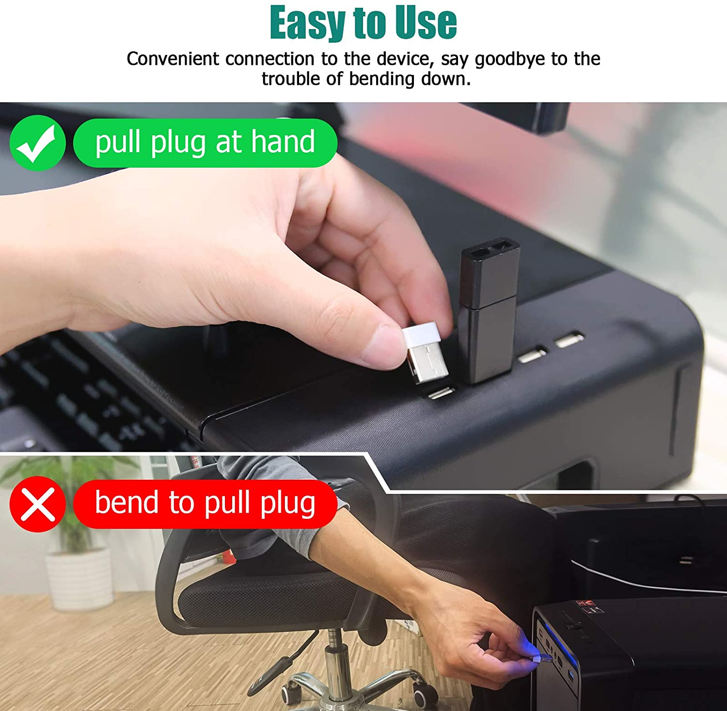 Monitor Stand with 4 USB Ports Adjustable Width, Laptop Desktop Stand, Monitor Stand Riser with Storage Drawer