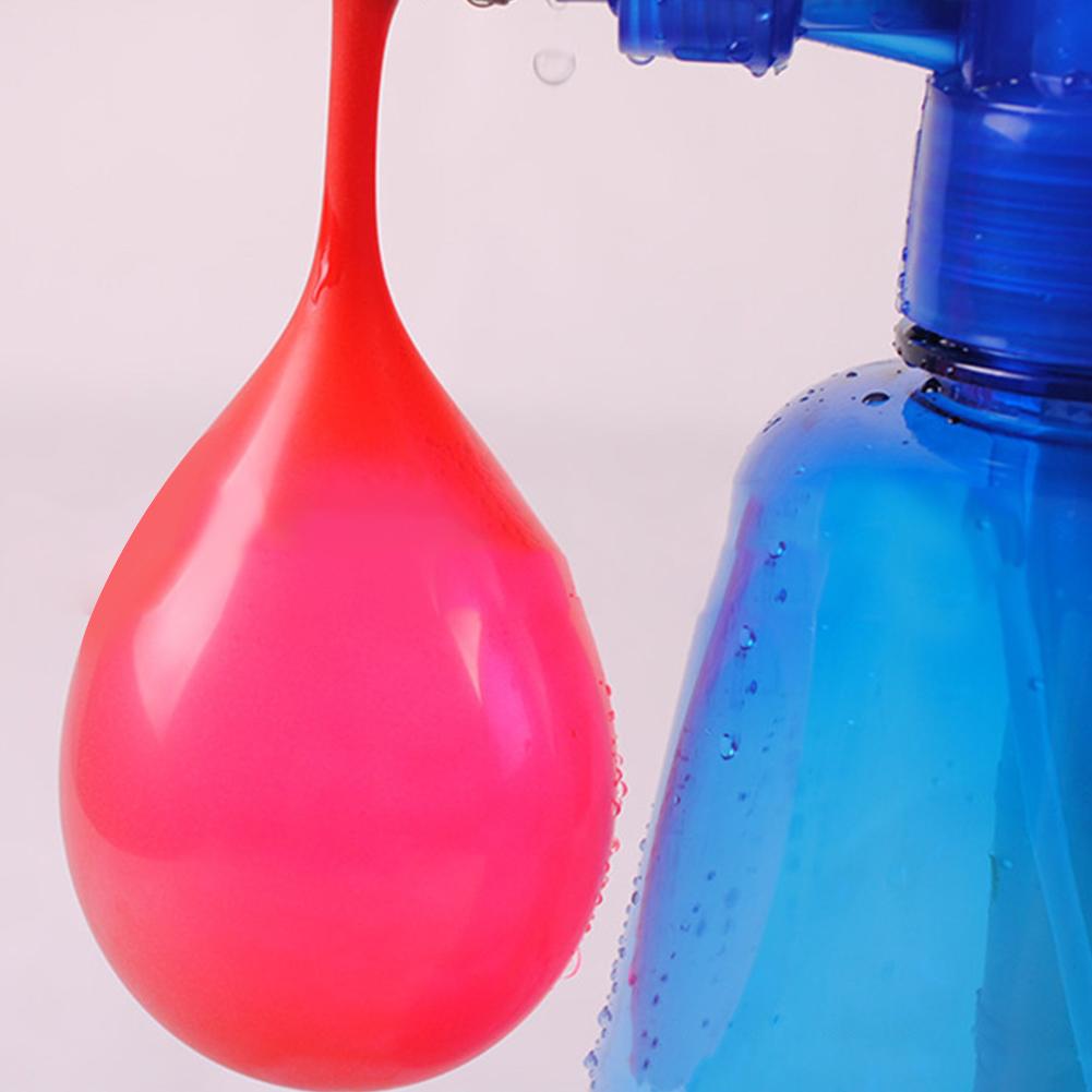 300 stuks/set innovatieve draagbare waterballon vulstation 3 in 1 pomp spray fles handmatige water inflatie bal speelgoed ballon