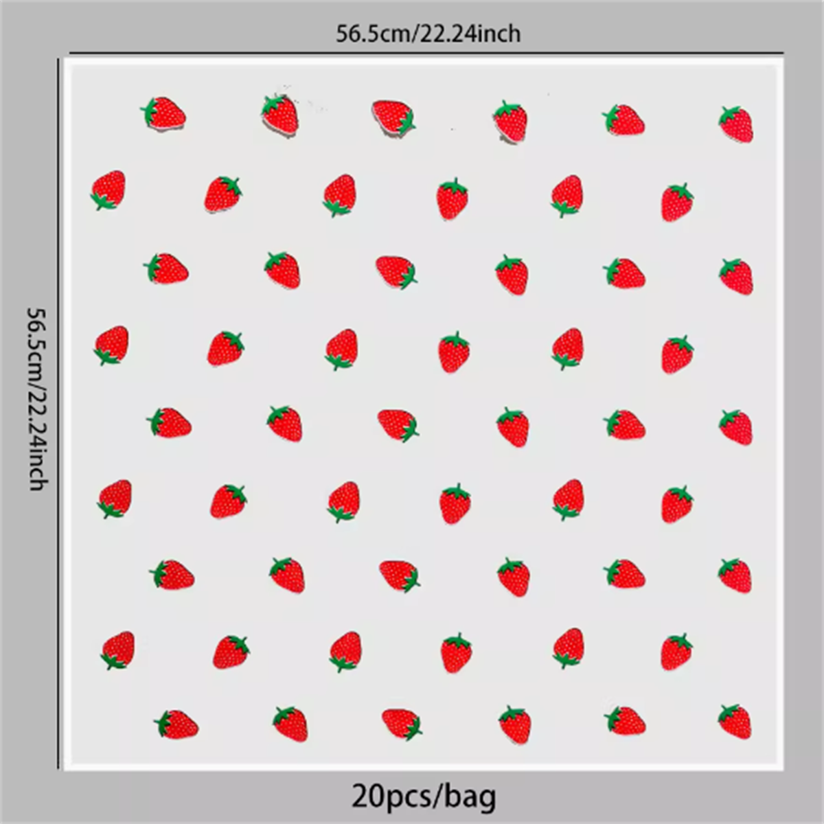 5 vellen bloem inpakpapier Koreaanse stijl aardbei cadeau roos verpakking bloemist boeket inpakmateriaal: Licht Groen