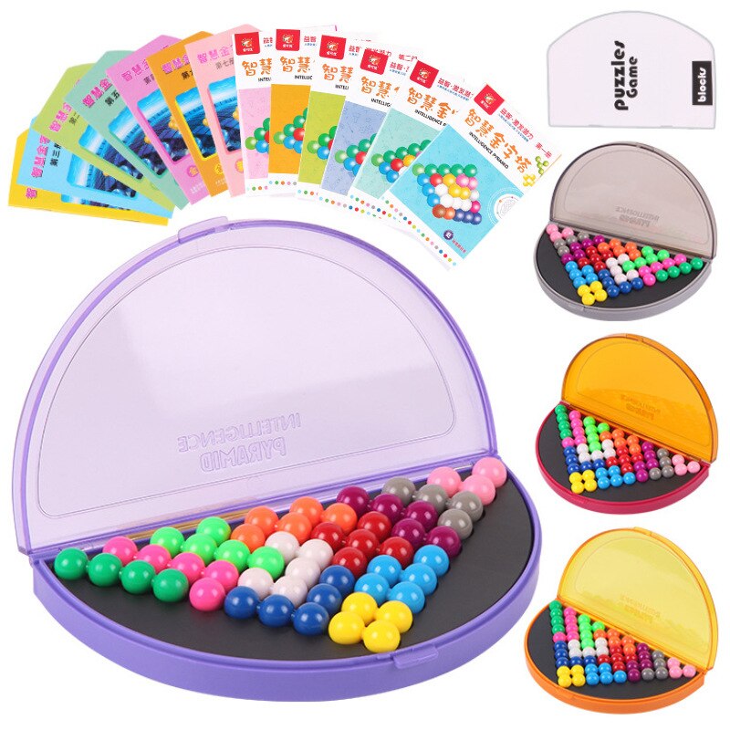 3d puslespill iq perle logisk tankespill 638 utfordringer pyramideplateleker perler intellektuell utvikling pedagogisk spill barneleker