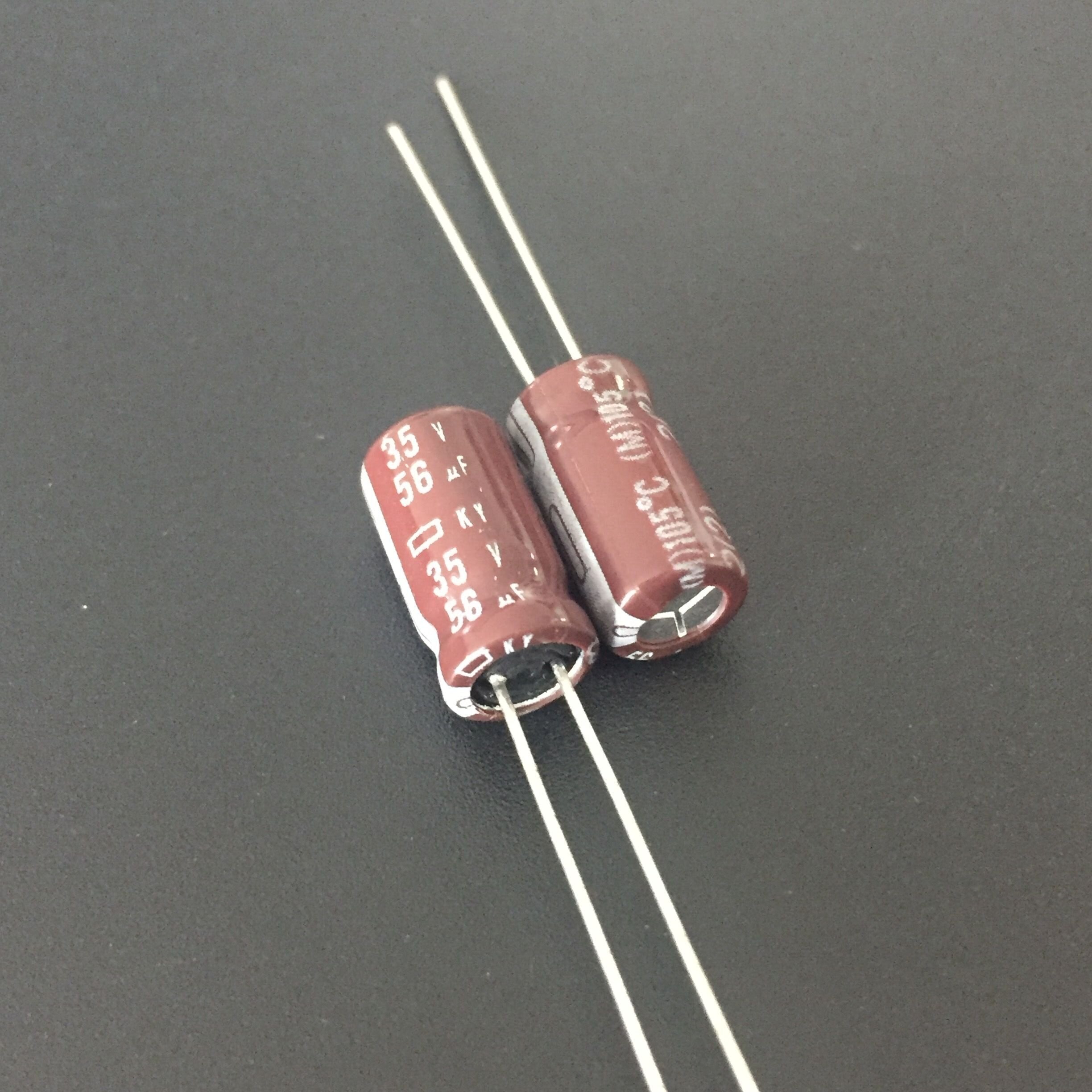 10pcs 56uF 35V NIPPON KY Series 6.3x11.5mm Low ESR 35V56uF Aluminum Electrolytic Capacitor