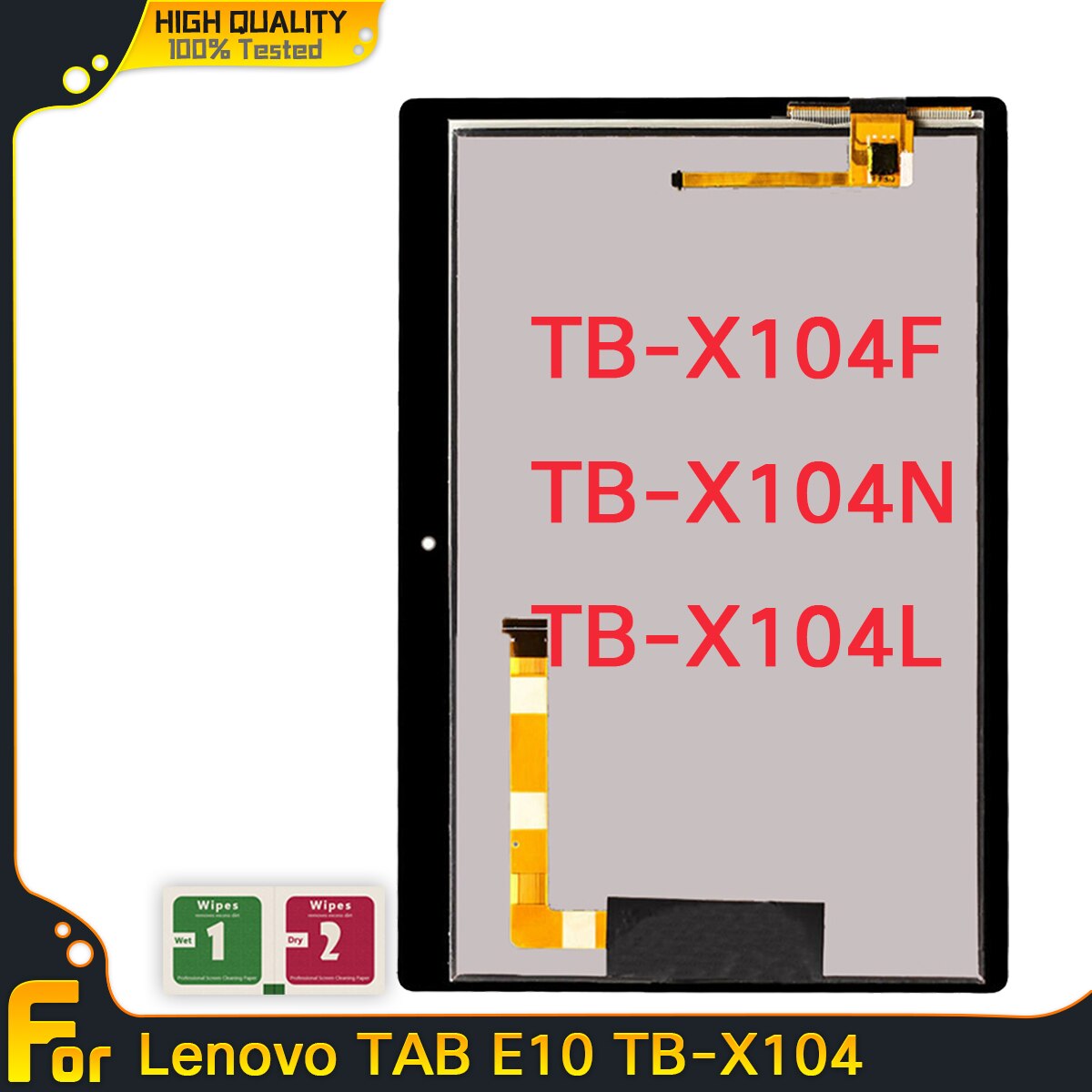 10.1" LCD For Lenovo TAB E10 E 10 TB X104 TB-X104F TB-X104N TB-X104L LCD Display Touch Screen Digitizer Assembly Replacement