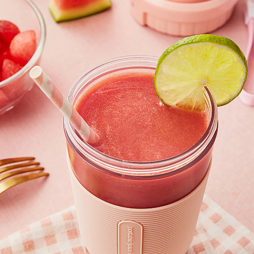 300ml mini bärbar hushållsfruktjuicer usb uppladdningsbar juicepress kopp frukt smoothie mixer mixer flaska maskin sportflaska