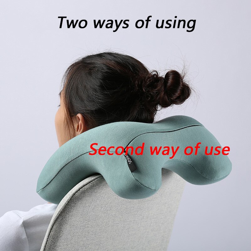 Travel Artifact Nap Pillow Ergonomic Portable Memory Foam Office Car Sleeping Train Plan Sleep Multifunctional Nap Pillow