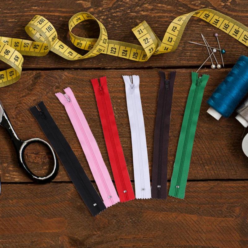 Roze Wit Groen Zwart 10Pcs Nylon Closed End Spoel Lange Onzichtbare Rits Diy Nylon Spoel Rits Voor Naaien Kleding accessoire