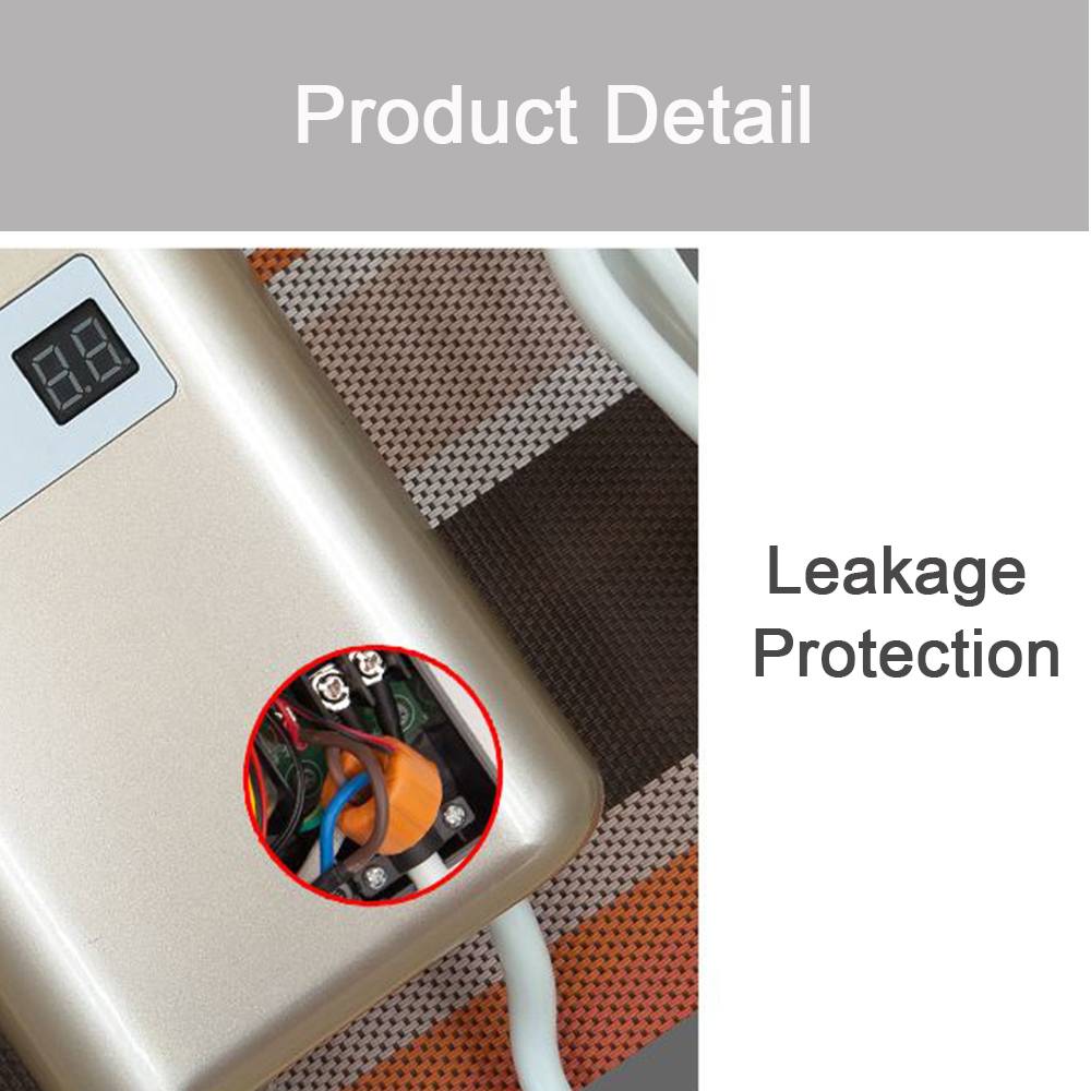 3800W 110/220V Electric Water Heater Instantaneous Instant Tankless Kitchen Water Heaters Temp Display Shower Heating Thermostat