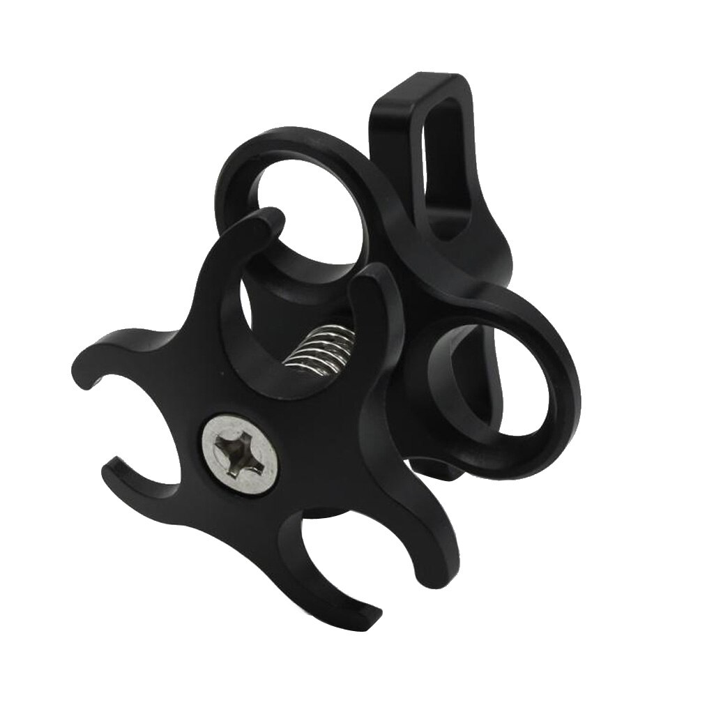 Supporto per morsetto a sfera a 3 fori per immersioni subacquee braccio luci Video per GoPro