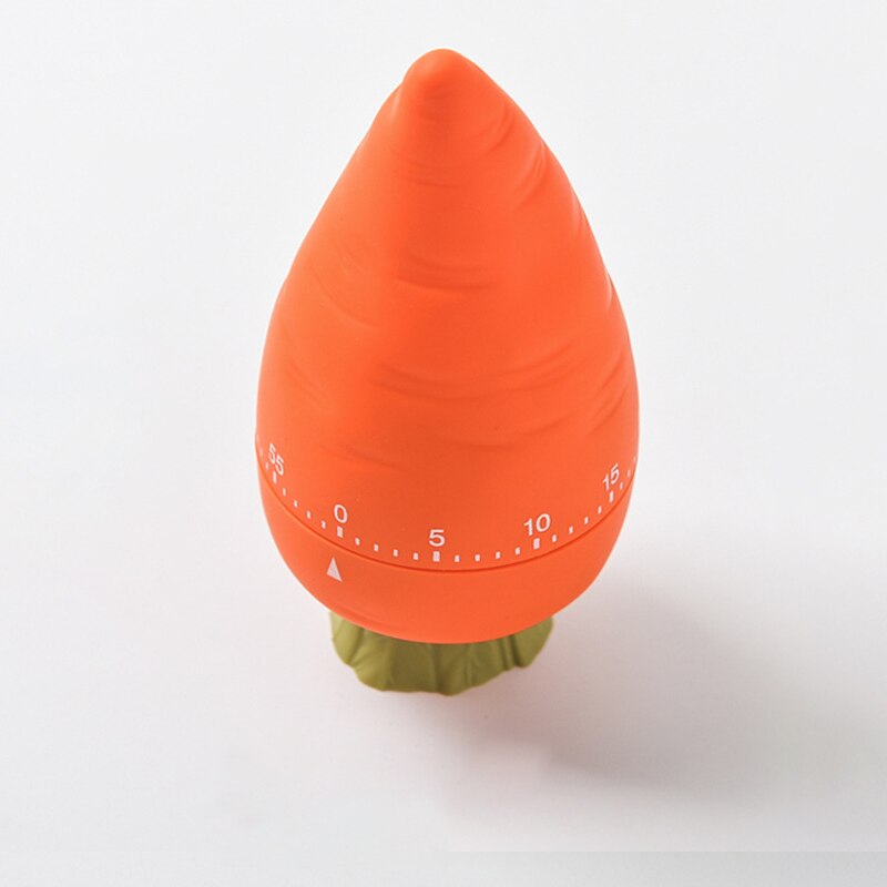 Cute Carrot Mechanical Timer 60 Minutes Cooking Tick timer Home Equipment Chronograph Clock Timer Cooking Gadget