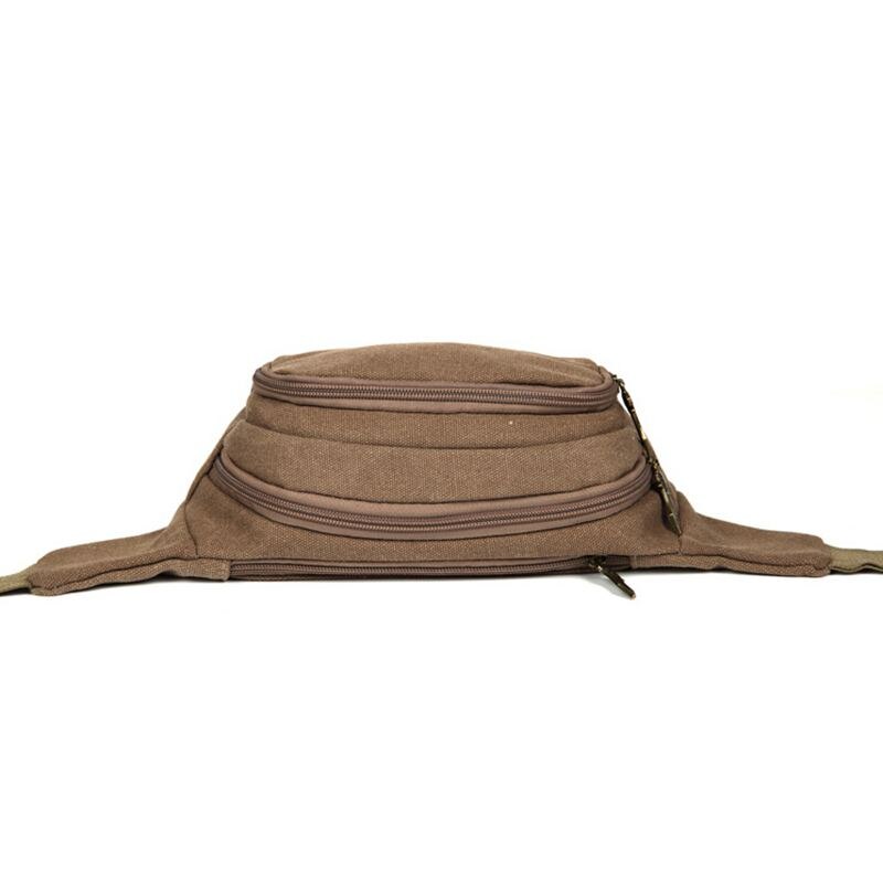 Vogue Star -Selling Multifunctionele Casual Canvas Taille Pack Organizer Tas Voor Mannen Taille Zakken LA106