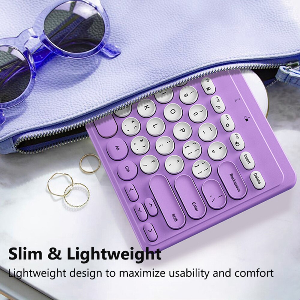 2.4G Wireless Keyboard Mouse Set Mute 1600 DPI Mini Wireless Computer Keyboard Mouse Combos Office Keyboard for Laptop PC Gamer